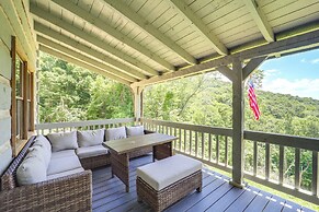 Ashe County Log Cabin: Mountain-view Deck, Sauna