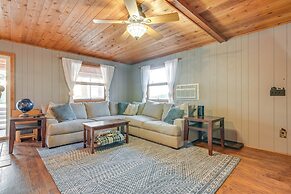 Lake Home w/ Dock + Fire Pit: Steps to Sandy Beach