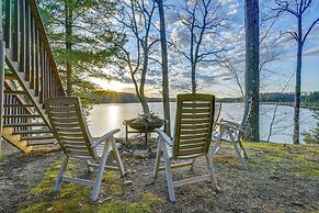 Lake Home w/ Dock + Fire Pit: Steps to Sandy Beach