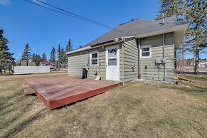 All-season Seney Home w/ Private Yard & Fire Pit!