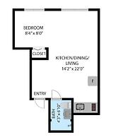 Chic Large Studio Apt Near Ocean Drive South Beach