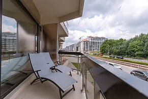 Modern Studio With Balcony Near the Beach