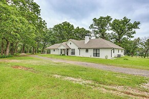 Yantis Retreat on 10 Acres: Steps to Lake Fork!