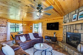Lakefront Fort Towson Cabin w/ Dock, Grill & Views