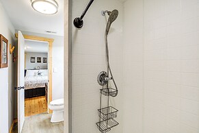 Deck & Scenic View: Historic Cabin in Piney Creek!