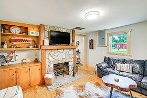 Deck & Scenic View: Historic Cabin in Piney Creek!