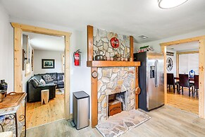 Deck & Scenic View: Historic Cabin in Piney Creek!