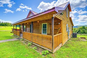 Deck & Scenic View: Historic Cabin in Piney Creek!