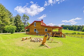 Deck & Scenic View: Historic Cabin in Piney Creek!