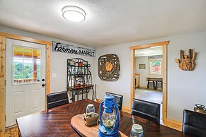 Deck & Scenic View: Historic Cabin in Piney Creek!