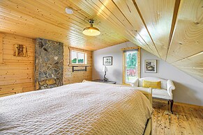 Deck & Scenic View: Historic Cabin in Piney Creek!