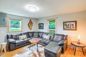 Deck & Scenic View: Historic Cabin in Piney Creek!