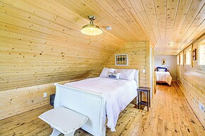 Deck & Scenic View: Historic Cabin in Piney Creek!