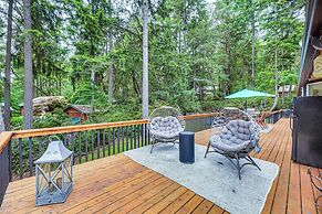 Anderson Island Home w/ Deck: Steps to Lake!