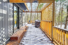 Creek Access & Deck: Family Pocono Pines Cottage