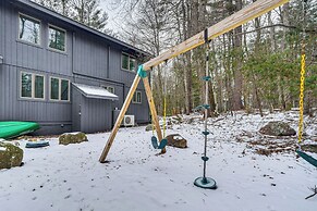 Creek Access & Deck: Family Pocono Pines Cottage