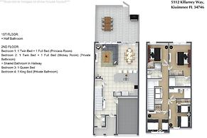 Cozy 4 Bedrooms Tranquility 8 Miles From Disney