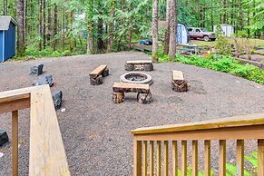 Access to Lake Cushman: Forested Hoodsport Home!
