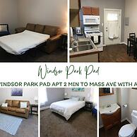 Windsor Park Pad apt 2 min to Mass Ave With AC