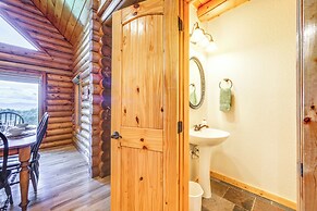 Sunset & Mountain Views: Scenic Sylva Log Cabin!