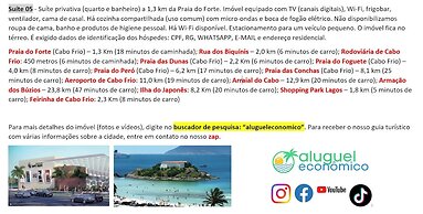 Cabo Frio - Jardim Flamboyant - Suítes