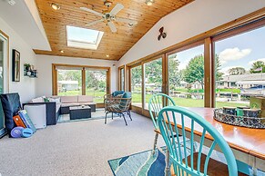 Oshkosh Canal-front Home w/ Sunroom & Watercraft!