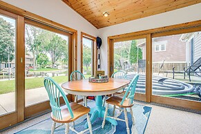 Oshkosh Canal-front Home w/ Sunroom & Watercraft!