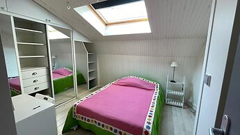 Bright bedroom in a family house