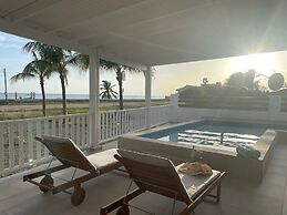 Secluded Beachfront Gem Pool Patio View BBQ