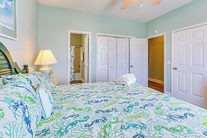 Walk to Cherry Grove Beach: Water-view Haven!