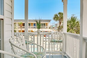 Walk to Cherry Grove Beach: Water-view Haven!