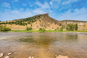 Riverfront Montana Log Cabin w/ Mountain Views!