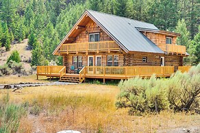 Riverfront Montana Log Cabin w/ Mountain Views!