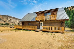 Riverfront Montana Log Cabin w/ Mountain Views!