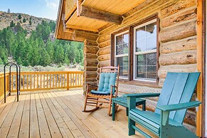 Riverfront Montana Log Cabin w/ Mountain Views!