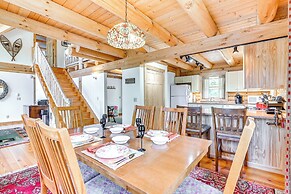 Lakefront Corinth Log Home: Private Dock, Fire Pit