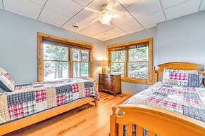 Lakefront Corinth Log Home: Private Dock, Fire Pit