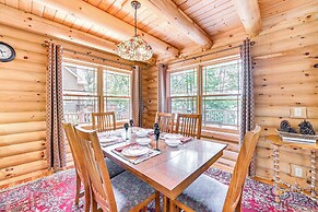 Lakefront Corinth Log Home: Private Dock, Fire Pit