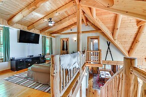 Lakefront Corinth Log Home: Private Dock, Fire Pit