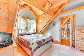 Lakefront Corinth Log Home: Private Dock, Fire Pit