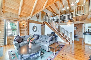 Lakefront Corinth Log Home: Private Dock, Fire Pit