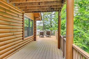 Lakefront Corinth Log Home: Private Dock, Fire Pit