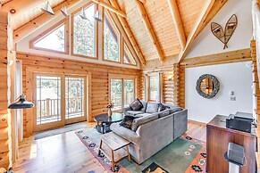 Lakefront Corinth Log Home: Private Dock, Fire Pit