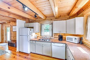 Lakefront Corinth Log Home: Private Dock, Fire Pit