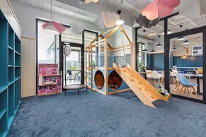 Blue and Yellow Apartment by Renters