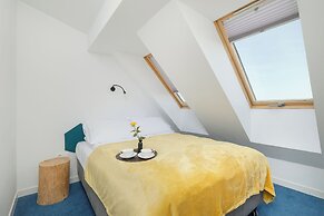 Blue and Yellow Apartment by Renters