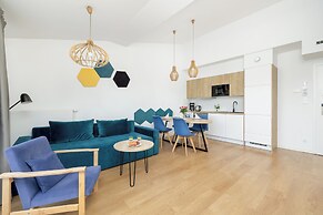 Blue and Yellow Apartment by Renters