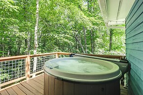 Maggie Valley Cottage w/ Hot Tub & Creek View!
