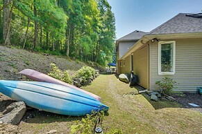 Porch & Fire Pit: Shawnee on Delaware Home!