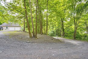 Porch & Fire Pit: Shawnee on Delaware Home!